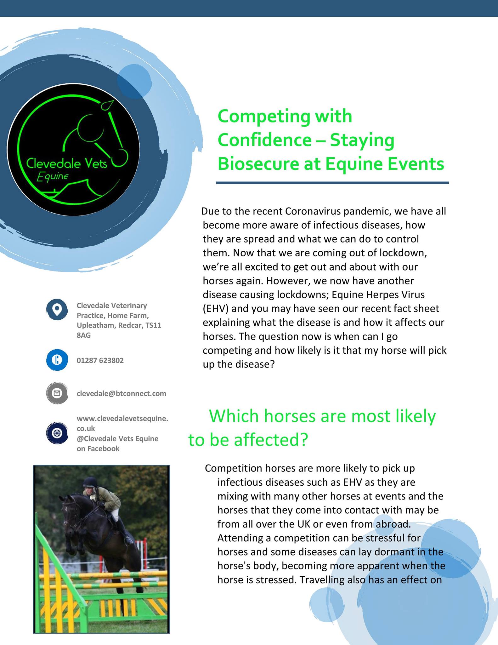 Biosecurity At Equine Events 1